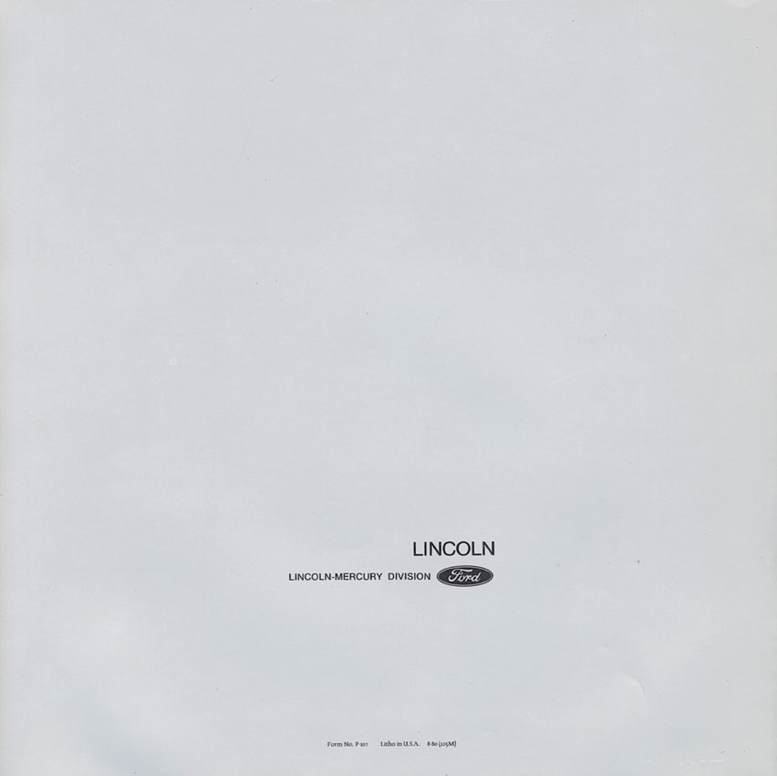 1981 Lincoln Town Car Brochure Page 7